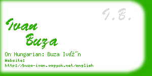 ivan buza business card